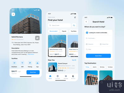 酒店预订 - 移动应用程序(Hotel Booking - Mobile App)