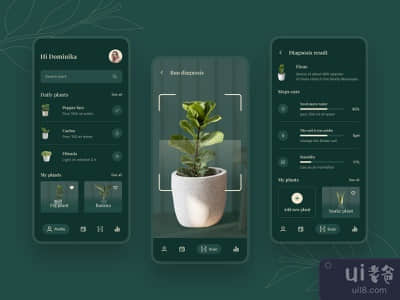 植物护理移动应用程序(Plants care mobile app)