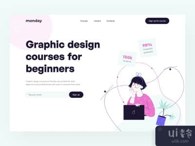 星期一的主页设计(The Monday home page design)