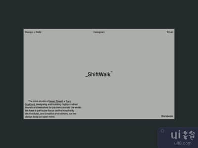 ShiftWalk™工作室 - 网站(ShiftWalk™ Studio — Website)