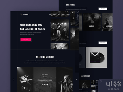 呼叫中心登陆页(Heyaband Landing Page)