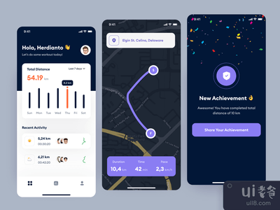 Mlayu - 运行中的移动应用程序(Mlayu - Running Mobile App)