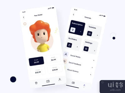 扫描的3D建模应用程序设计(The scanny 3d modelling app design)