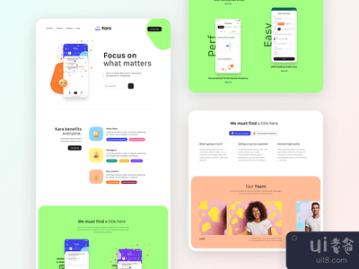 Kara.ai的着陆页(Landing page for Kara.ai)