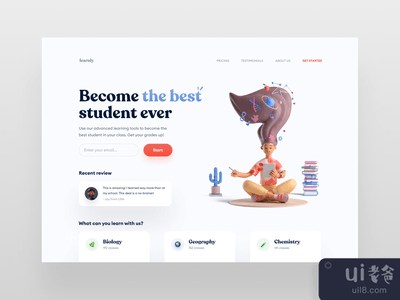 学习平台网站UI(Learning Platform Website UI)