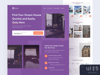 巴斯泰-订房网登陆页(Bastay-Booking House Landing Page)