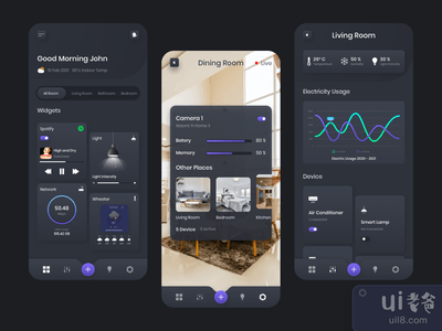舒适的智能生活应用设计--Plainthing Playoff(Comfy Smart Living App Design - Plainthing Playoff)