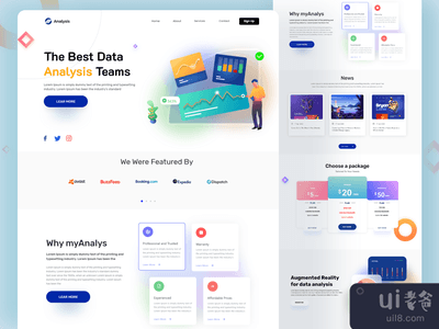 数据分析登陆页2(Data Analysis Landing Page 2)