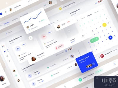 银行仪表板界面(Banking Dashboard Interface)