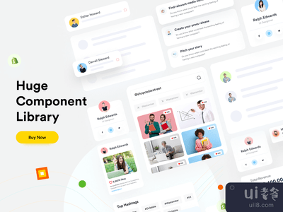 多概念登陆页UI套件(Multi-concept Landing page UI Kit)