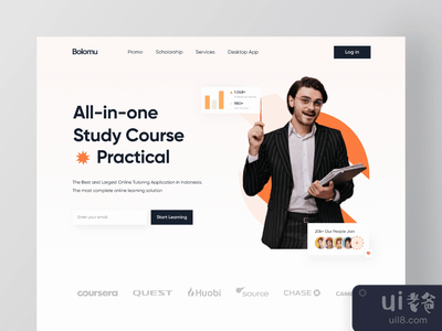 在线课程登陆页动画(Online Course Landing Page Animation ?)