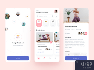 2Event - 活动预订的移动应用设计(2Event - Mobile App Design for Events Booking)