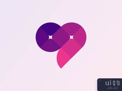 抽象的爱的标志(Abstract Love Logo)