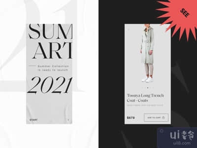 服装店-购物卡设计(Clothing Store - Shopping Card Design)