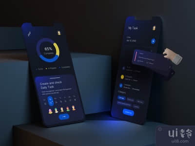 任务管理器移动应用程序设计(Task Manager Mobile App Design)