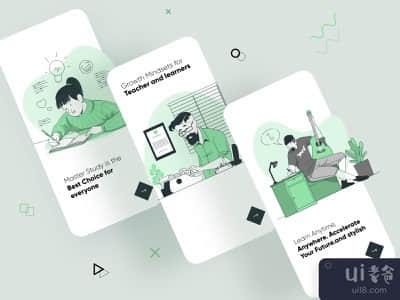 课程入职的UI设计(Courses Onboarding UI Design)
