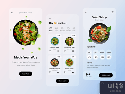 食品应用UI(Food Application UI)