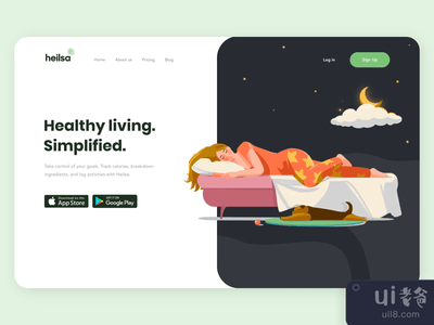 海尔萨的产品页面交互设计(The Heilsa product page interaction design)