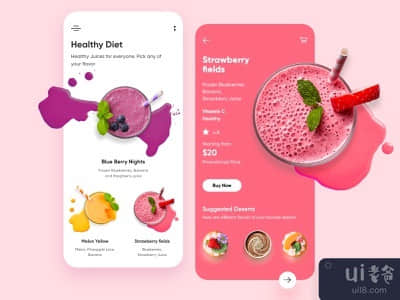 甜品店移动应用-UX/UI设计(Dessert Restaurant Mobile app-UX/UI Design)