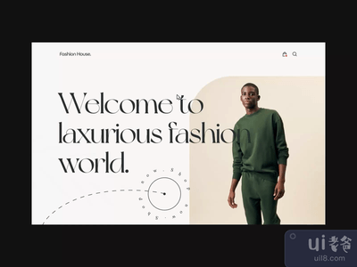 时尚电商网站登陆页面(Fashion Ecommerce Website Landing Page)