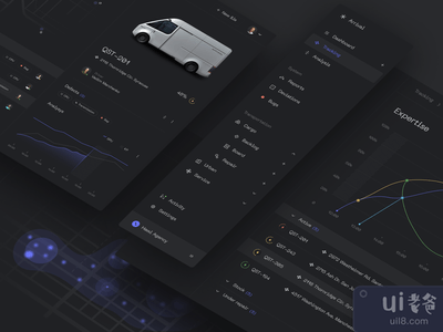 抵达仪表板UI概念(Arrival Dashboard UI Concept)