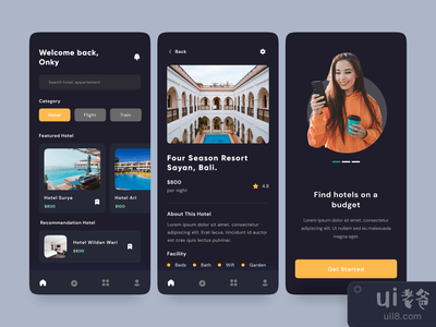 酒店预订概念--移动应用(Hotel Booking Concept - Mobile Apps)