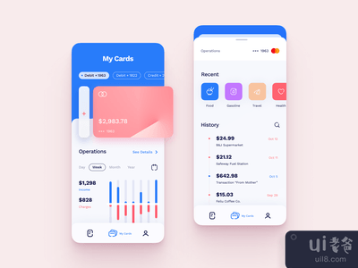 银行应用UI设计(Banking App UI Design)