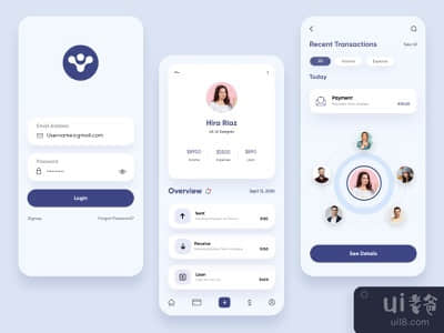 金融移动应用-UX/UI设计(Finance Mobile Application-UX/UI Design)