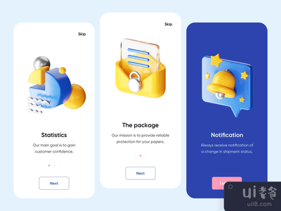 移动应用程序--用3D进行入职培训(Mobile App - Onboarding with 3D)
