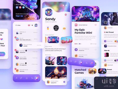 游戏社交媒体应用程序(Game Social Media App)