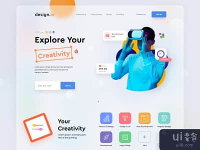 探索你的创造力着陆页(Explore Your Creativity Landing Page)