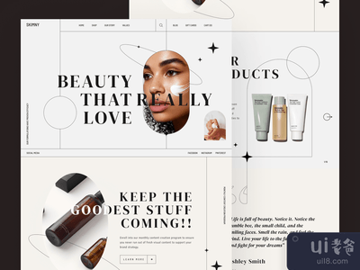 Skimny的主页设计(The Skimny home page design)