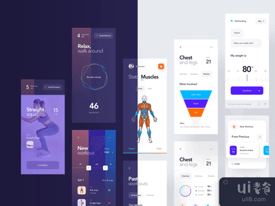 锻炼应用程序光/暗(Workout App Light/Dark)