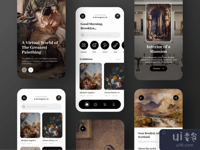 虚拟展览应用设计(Virtual Exhibition App Design)