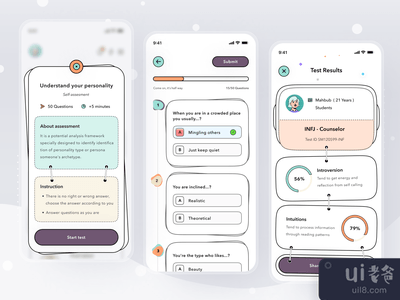 人格测试应用程序(Personality Test App)