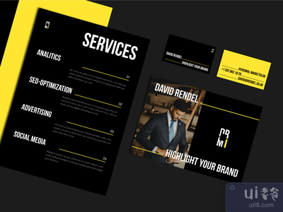 排版设计--名片(Typography Design - Business Cards)