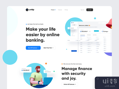 网络应用程序登陆页(Web application landing  page)