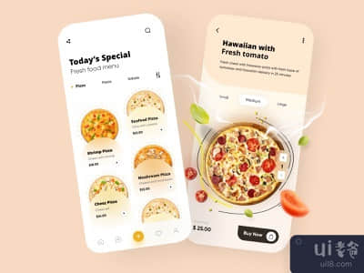食品移动应用UX UI设计(Food Mobile App UX UI Design)