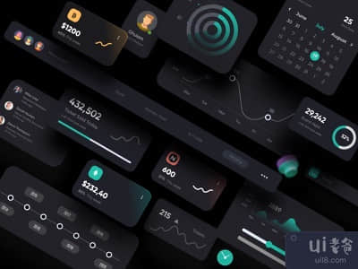 深色主题UI元素(Dark Theme UI Elements)