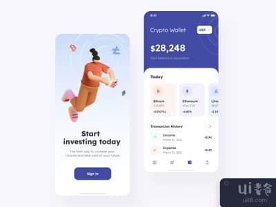 投资应用程序的设计(The Investing app design)