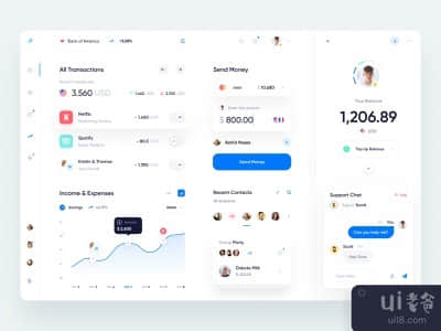 银行应用程序仪表板(Banking App Dashboard)