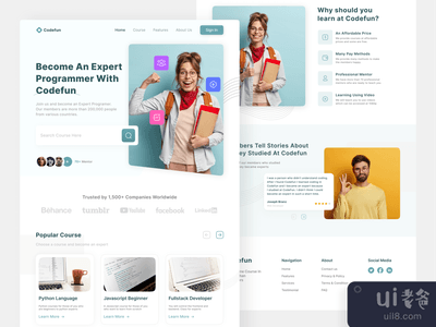 编码课程登陆页(Coding Course Landing Page)