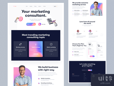 营销机构登陆页面(Marketing agency landing page)
