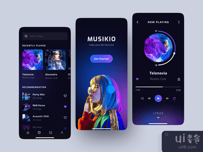 MUSIKIO - 音乐流应用(MUSIKIO • Music Streaming App)