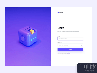 登录页面3D动画(Login Page 3D Animation)