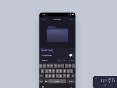 新的文件夹互动(New folder interactions)