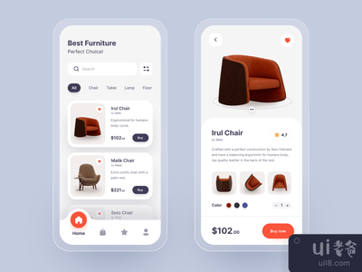 家具店移动应用(Furniture Shop Mobile Apps)