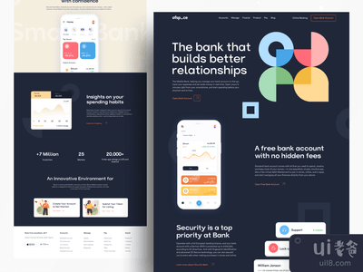 银行业务登陆页面I Ofspace(Banking Landing Page I Ofspace)