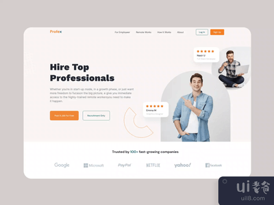 Profex登陆页(Profex Landing Page)