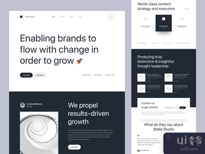 斯特拉--创意机构着陆页(Stella - Creative Agency Landing Page)